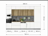 Cucina altri colori moderna lineare Aria Evo cucine in offerta