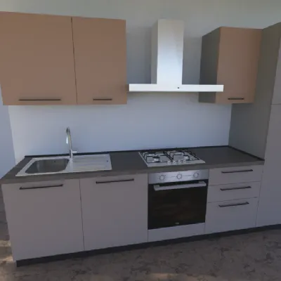 Cucina a PREZZI OUTLET in laccata opaco Artigianale -40%