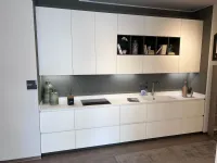 Cucina Delinea moderna bianca Scavolini lineare scontata 40%