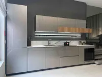 Cucina Scavolini moderna lineare grigio in vetro Mira