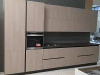 Cucina lineare in laminato materico a prezzo ribassato 50%