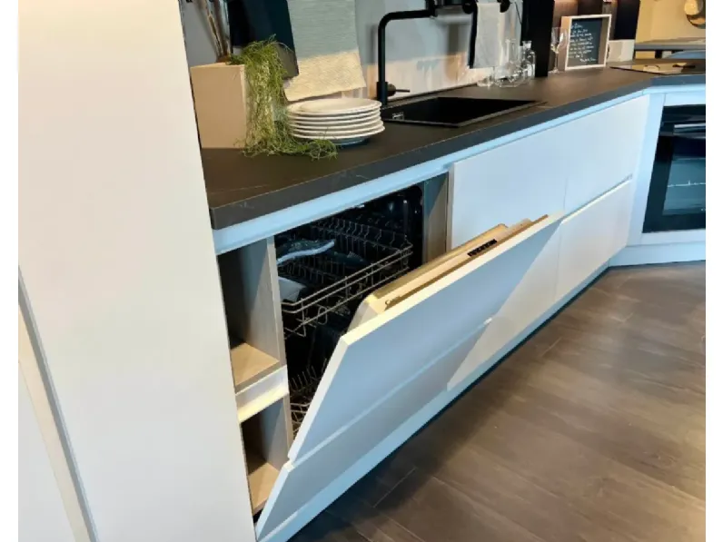 Cucina bianca moderna lineare Tablet  Creo a soli 8300 Euro
