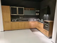 Cucina moderna rovere chiaro Arredo3 ad angolo Asia telaio a soli 8600