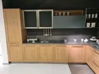 Cucina moderna rovere chiaro Arredo3 ad angolo Asia telaio a soli 8600