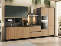 Cucina lineare in polimerico opaco a prezzo ribassato 33%