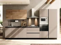 Cucina lineare in polimerico opaco a prezzo ribassato 33%