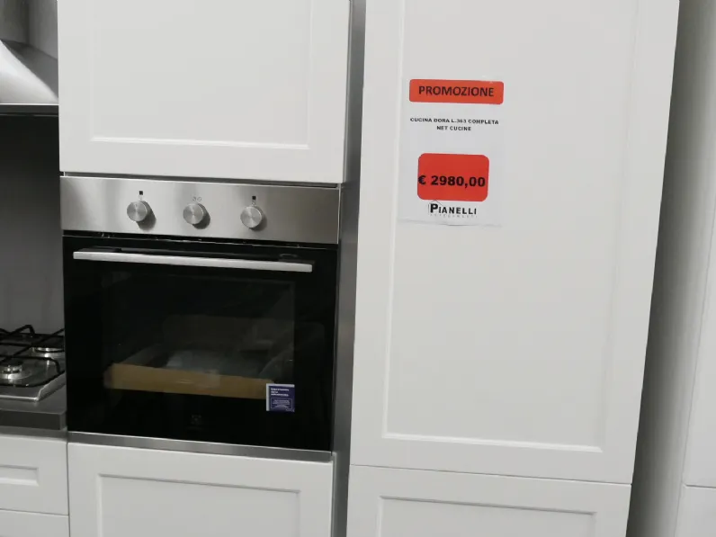Cucina bianca moderna lineare Dora Net cucine scontata