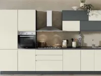 Cucina lineare moderna bianca Net cucine Kelly foryou a soli 4549