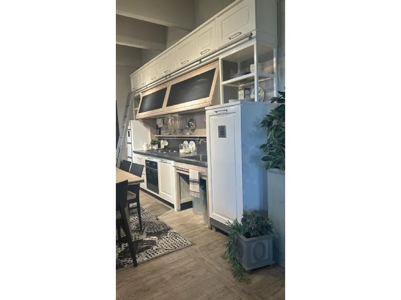 Cucina No ve industriale bianca Marchi cucine lineare scontata 51%