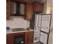 Cucina noce classica lineare Olimpia Artigianale in Offerta Outlet