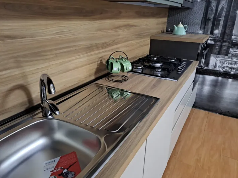 Cucina noce moderna lineare Kelly330 Net cucine a soli 5355€