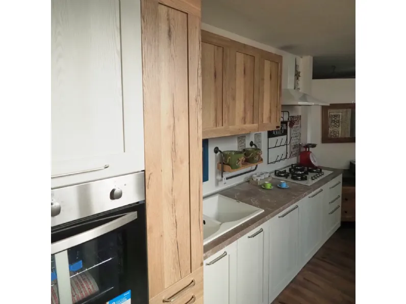Cucina provenzale lineare Cucina shabby white  Nuovi mondi collection a prezzo ribassato