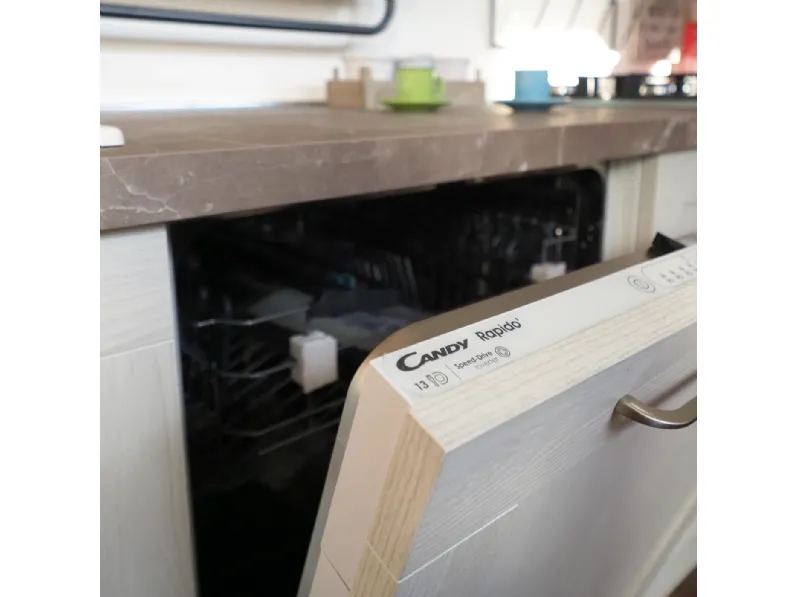 Cucina provenzale lineare Cucina shabby white  Nuovi mondi collection a prezzo ribassato