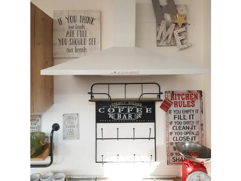 Cucina provenzale lineare Cucina shabby white  Nuovi mondi collection a prezzo ribassato