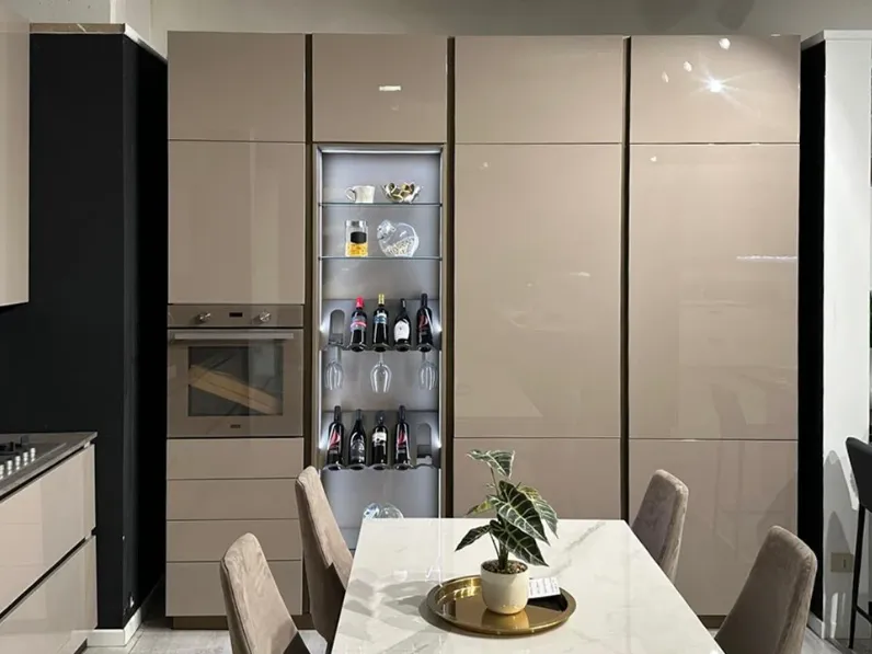 Cucina tortora moderna lineare Pop  Mobilturi a soli 14600 Euro
