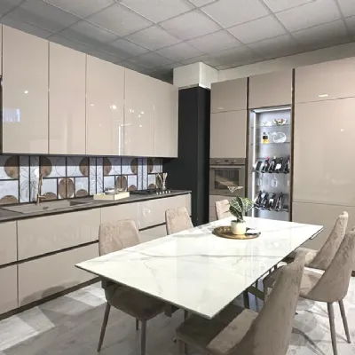 Cucina tortora moderna lineare Pop  Mobilturi a soli 14600 Euro