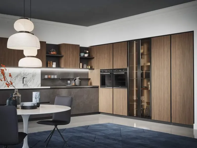 Cucina altri colori moderna ad angolo Domino Prima cucine a soli 6900 Euro
