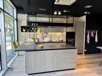 Cucina Prima cucine moderna con isola altri colori in melaminico Domino