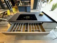 Cucina Prima cucine moderna con isola altri colori in melaminico Domino