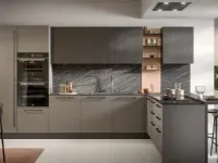 Cucina a prezzo scontato con penisola moderna Domino composizione 10 Prima cucine