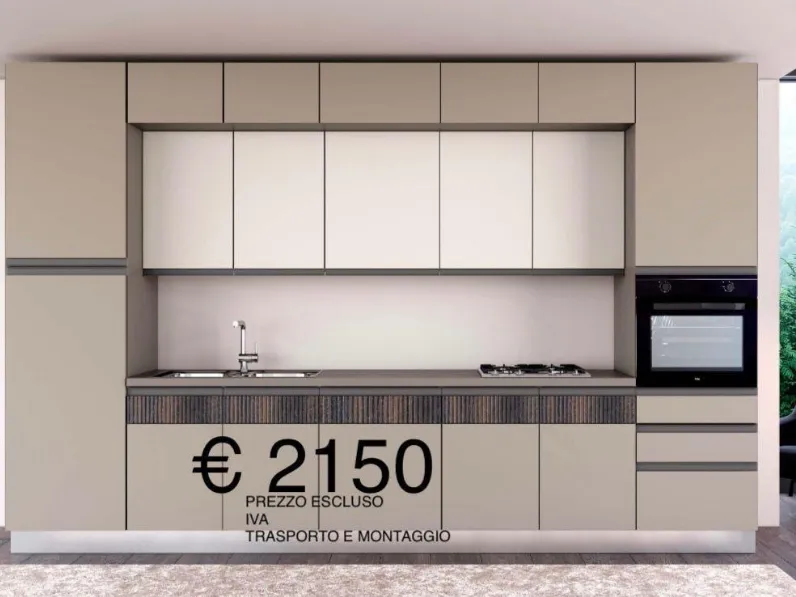 Cucina a prezzo ribassato lineare moderna Doha Prima cucine