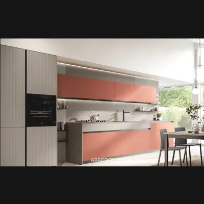 Cucina moderna lineare Domino Prima cucine a prezzo ribassato
