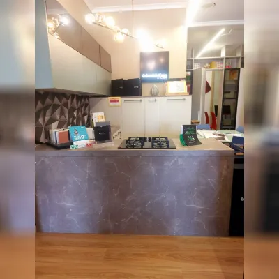 Cucina moderna ad angolo Quadra Colombini casa a prezzo ribassato