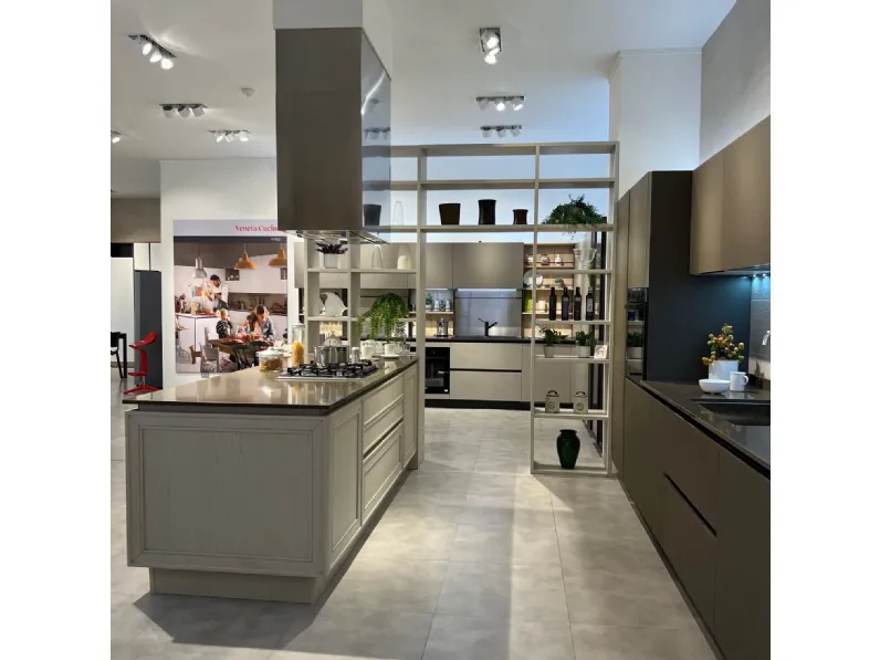 Cucina Riflex classica altri colori con penisola Veneta cucine scontata 50%