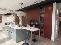 Cucina rossa moderna con isola Lounge - riflex Veneta Cucine in offerta