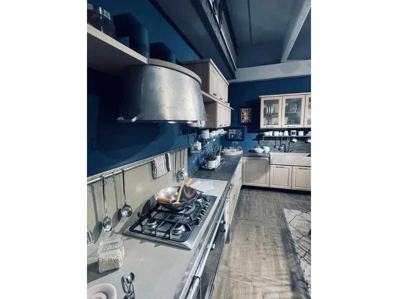 Cucina rovere chiaro industriale ad angolo 56mi Marchi cucine a soli 21070 Euro