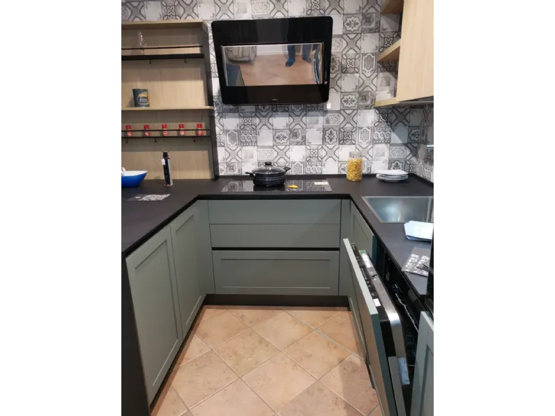 Cucina rovere chiaro moderna con penisola Gicinque Cucina gicinque mod prime a soli 4970 Euro
