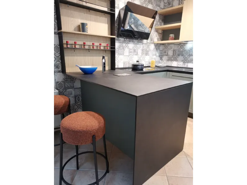 Cucina rovere chiaro moderna con penisola Gicinque Cucina gicinque mod prime a soli 4970 Euro