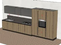 Cucina lineare Arredo3 Asia 10 SCONTATA 40%
