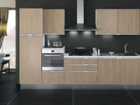 Cucina rovere chiaro moderna lineare Dune up Concreta cucine