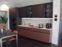 Cucina Folio design rovere moro Snaidero lineare scontata 55%