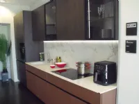 Cucina Folio design rovere moro Snaidero lineare scontata 55%