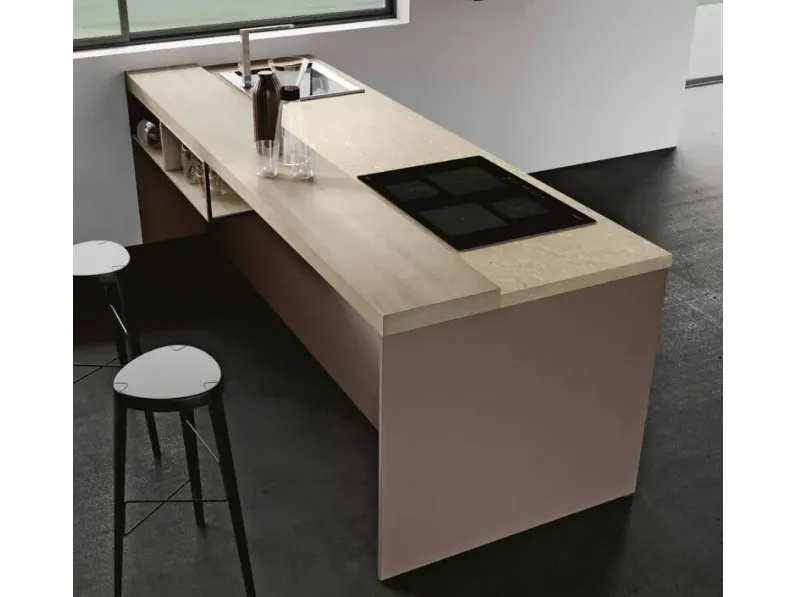 Cucina moderna con isola Positano Imab a prezzo ribassato