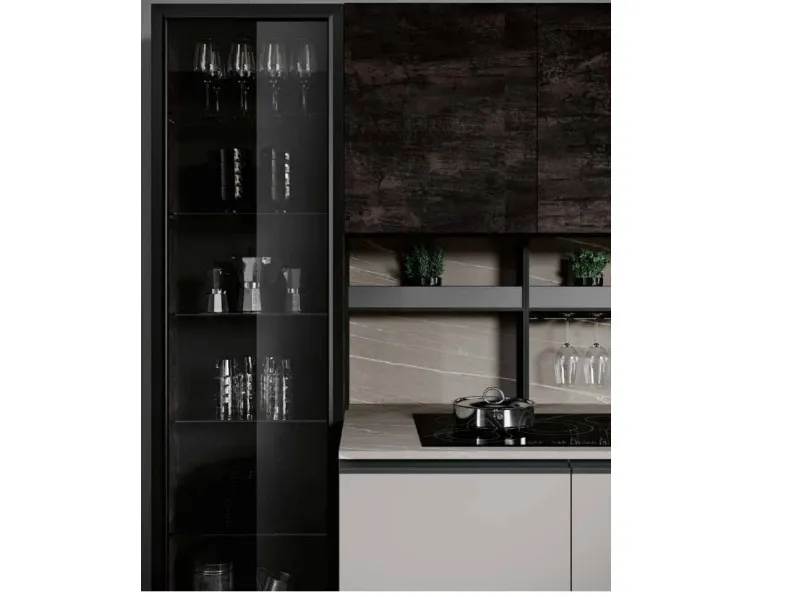 Cucina rovere moro moderna lineare Teia Imab a soli 3900€