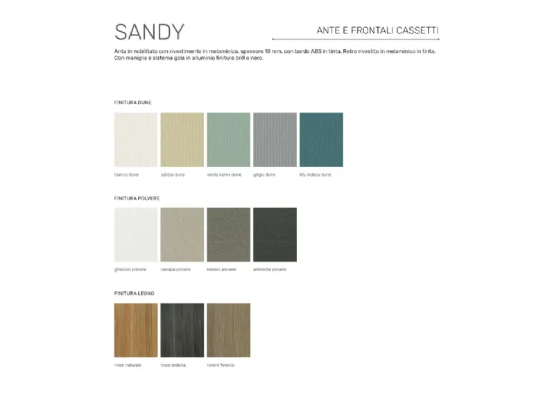 Cucina altri colori moderna lineare Net cucine Sandy a soli 4315 Euro