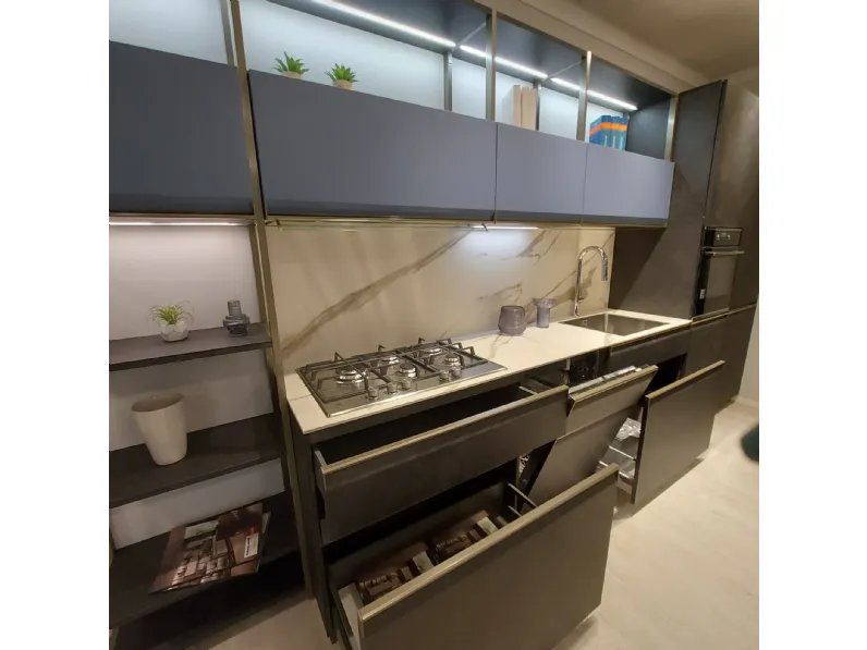 Cucina Scavolini design lineare altri colori in laccata opaco Formalia