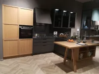 Cucina grigia moderna con penisola Scavolini Newport a soli 9900