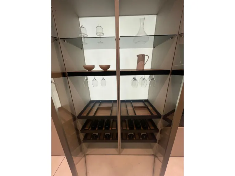 Cucina con isola design tortora Scavolini Regola a soli 21120 Euro