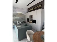 Cucina Ernestomeda design con isola altri colori in hpl Sign
