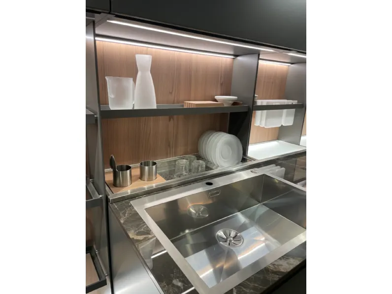 Cucina tortora moderna lineare Soul Ernestomeda a soli 14000 Euro