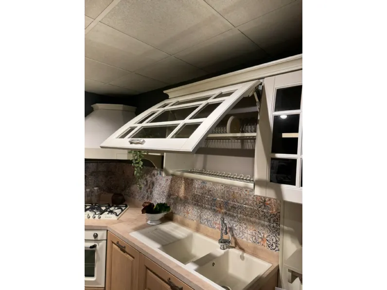 Cucina ad angolo classica rovere chiaro Stosa Bolgheri a soli 9400 Euro
