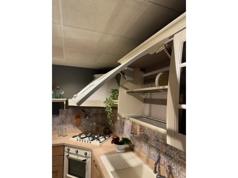 Cucina ad angolo classica rovere chiaro Stosa Bolgheri a soli 9400 Euro