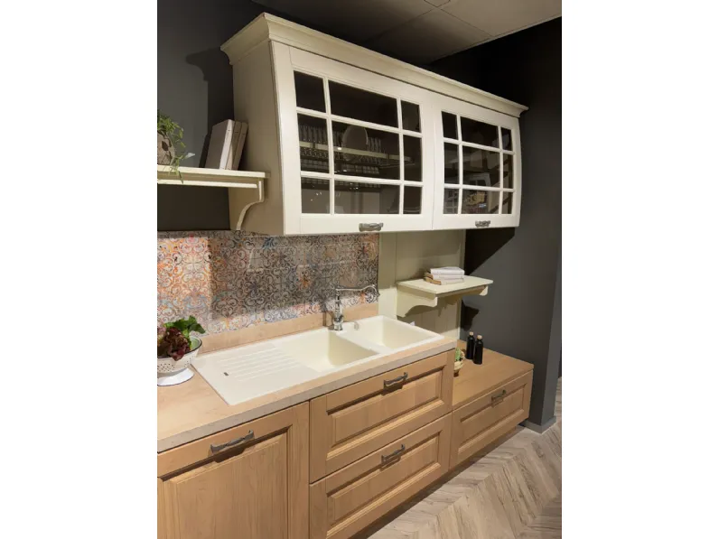 Cucina ad angolo classica rovere chiaro Stosa Bolgheri a soli 9400 Euro