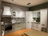 Cucina Stosa classica ad angolo bianca in legno Cv 633 virginia 