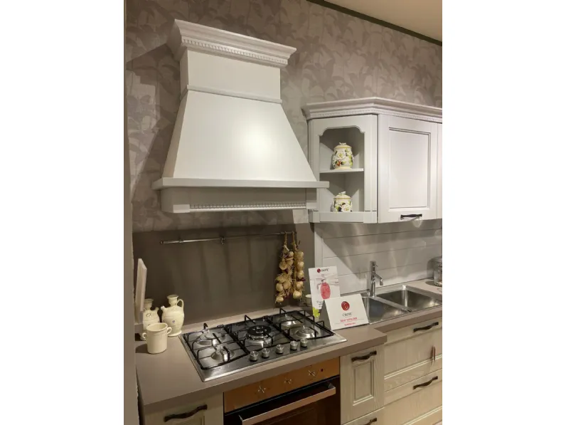 Cucina Cv 633 virginia  classica bianca Stosa ad angolo scontata 43%