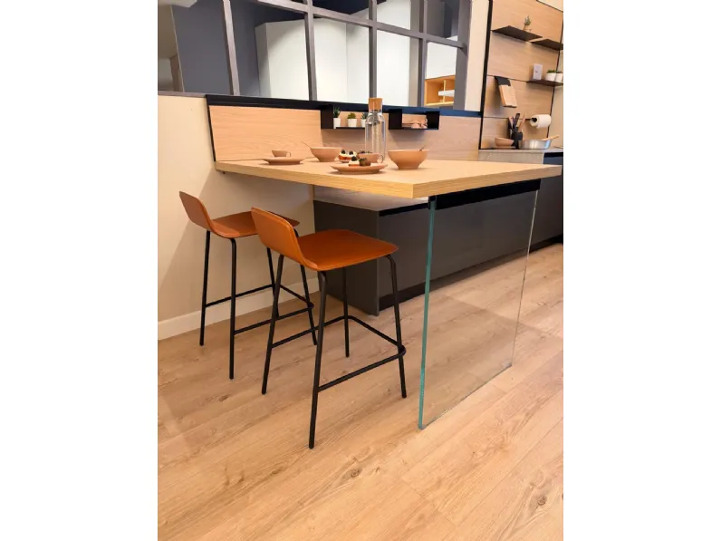 Cucina a PREZZI OUTLET in laminato opaco Stosa -25%